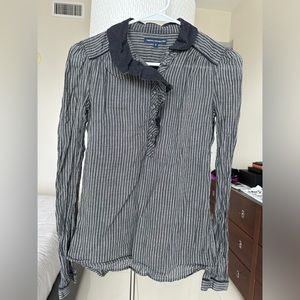 French Connection black and grey shirt blouse USA size XS